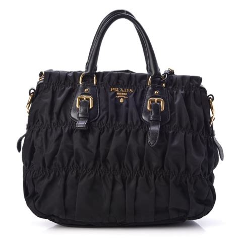 prada nylon gaufre tote bag black|prada tessuto gaufre handbag.